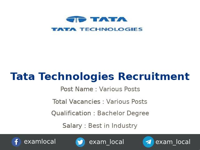 Tata Technologies Recruitment 2023 Various System Engineer Jobs