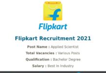 Flipkart Recruitment 2021