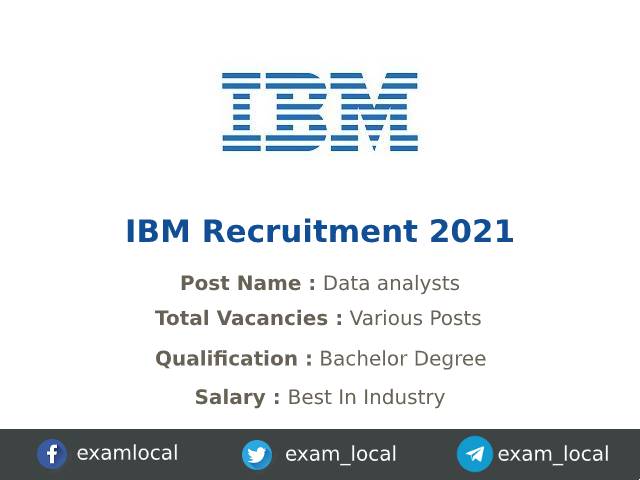 IBM Recruitment 2021 | Various L1/ L2 Support Engineer Jobs - ExamLocal.in