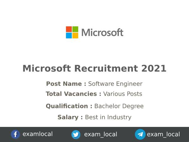 Microsoft Recruitment 2021 | Various Software Engineer II Jobs ...