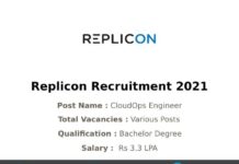 Replicon Recruitment 2021