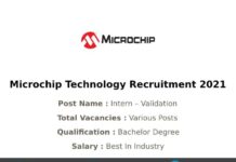 Microchip Technology Recruitment 2021