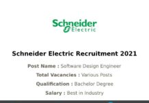 Schneider Electric Recruitment 2021