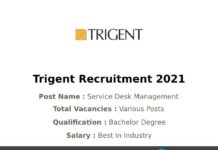 Trigent Recruitment 2021