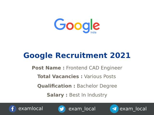 Google Recruitment 2021 | Various Data Analytics Apprenticeship Jobs