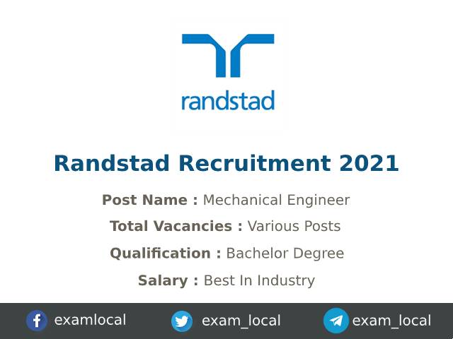 Randstad Recruitment 2021 | Various Project Engineer Jobs - ExamLocal.in