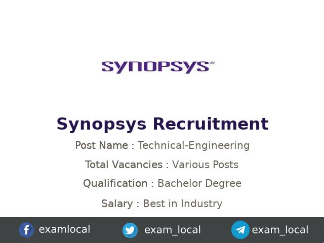 Synopsys Recruitment 2022 | Various Intern (Technical-Engineering) Jobs ...