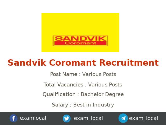 sandvik-coromant-recruitment-2023-various-electrical-maintenance